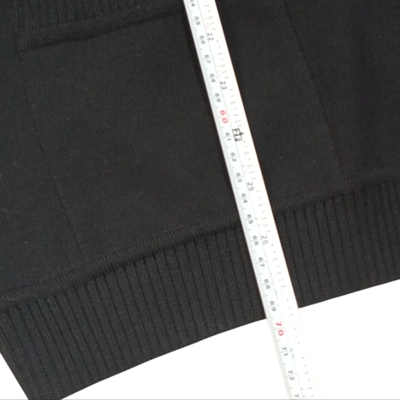 Vtg St Croix Knits 100% Wool Cardigan Sweater Mens Black USA Fancy Button XL - Picture 5 of 6